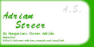 adrian streer business card